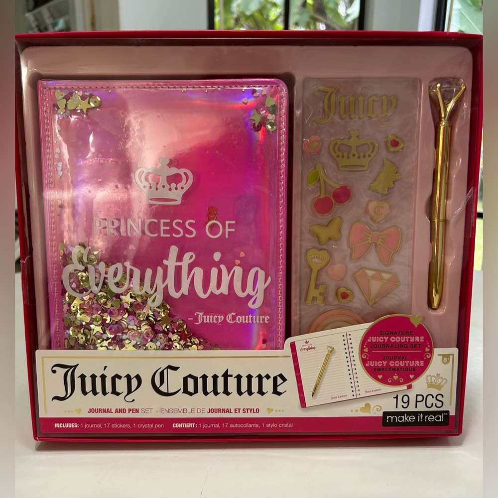 NEW Juicy Couture girls journal, and pin set